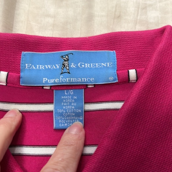 NWOT fairway & Greene pink polo - Picture 2 of 5